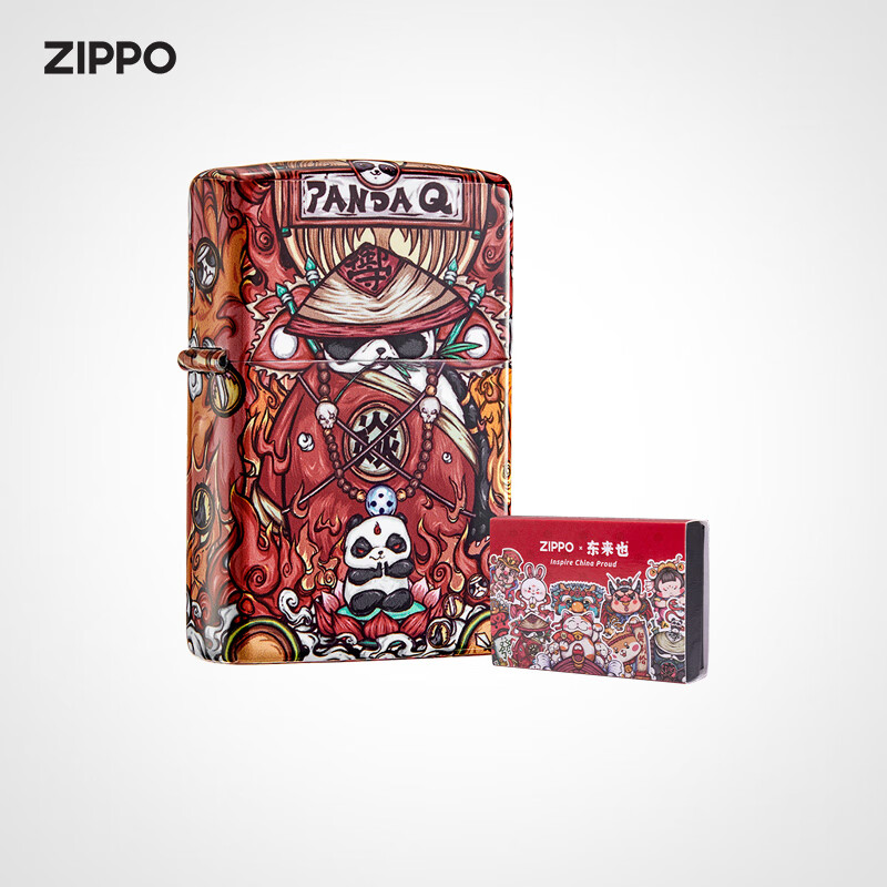 ZippoZippo官方旗舰店之宝东来也联名火神胖达送男友礼物 PANDA Q之火神胖达 新机无油