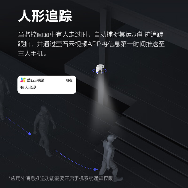 萤石高清摄像头C8C/H5室外监控 4G无限流量手机远程 语音对讲全彩夜视人车检测家用防水户外监控器 C8C-300万像素全彩夜视【4G免流量】 官方标配【送防水电源+安装支架+365天以换代修】