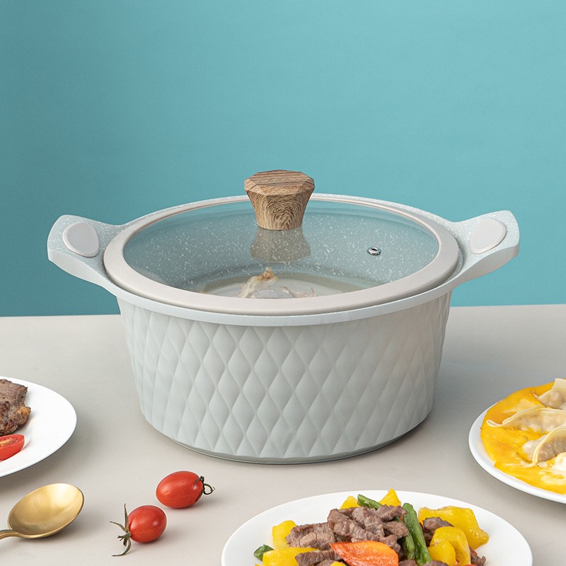 debo 德铂摩纳哥汤锅火锅明火电磁炉通用24cm