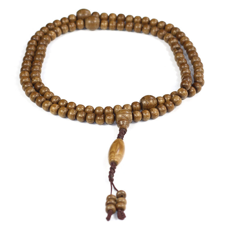 五台山六九道降龙木汉式苹果圆佛珠手串念珠108颗珠 六道原木 8mm