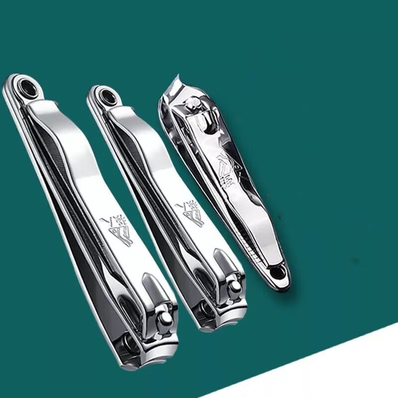 古莎【现发】指甲剪大号家用指甲钳单个指甲美甲修甲工具 1大号+1中号+1斜口