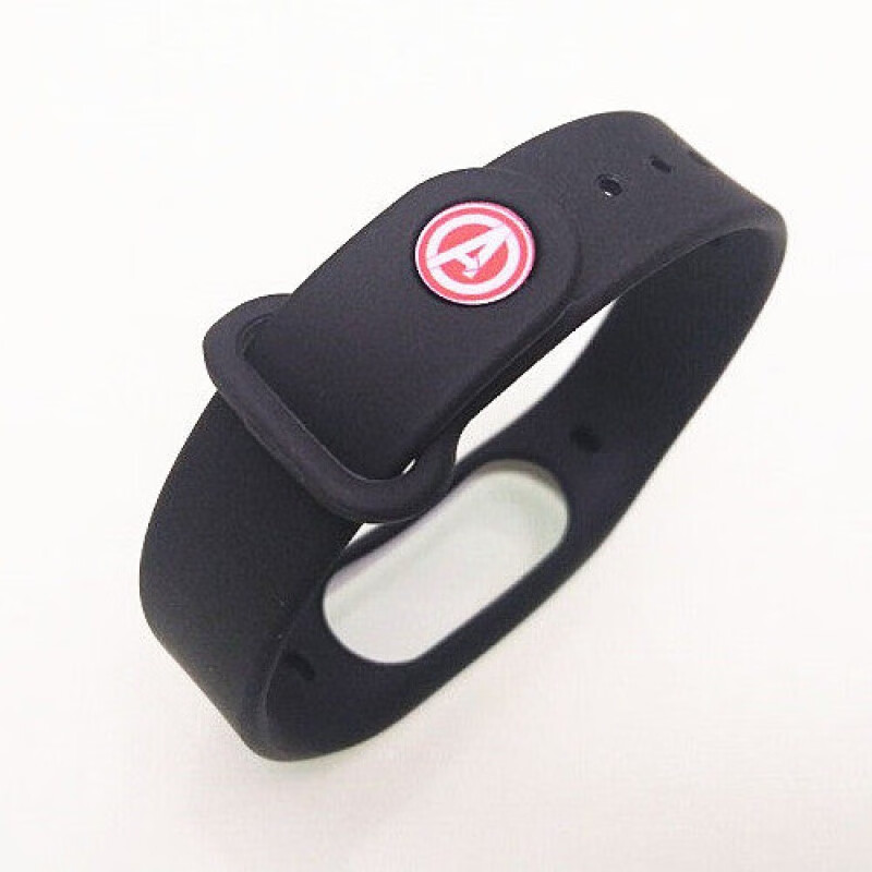 适用黑加手环腕带表带1s替换带hey 智能运动手环复仇者联盟版环带 黑