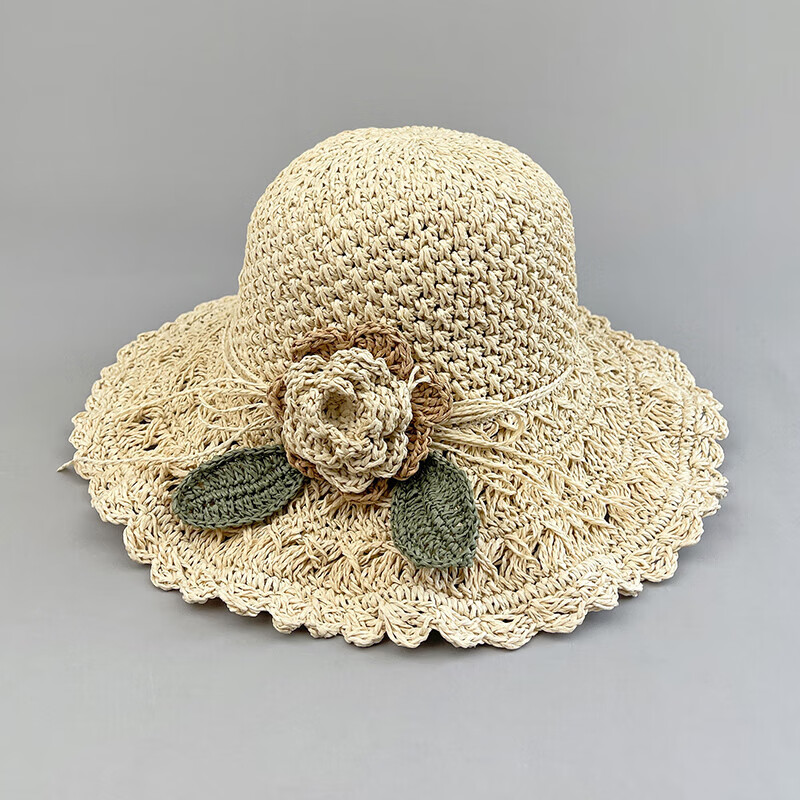 夏凉帽的帽沿编织方法图片