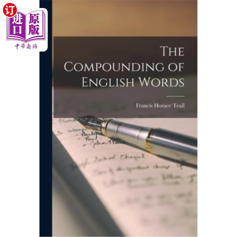 海外直订the compounding of english words 英语单词的组合