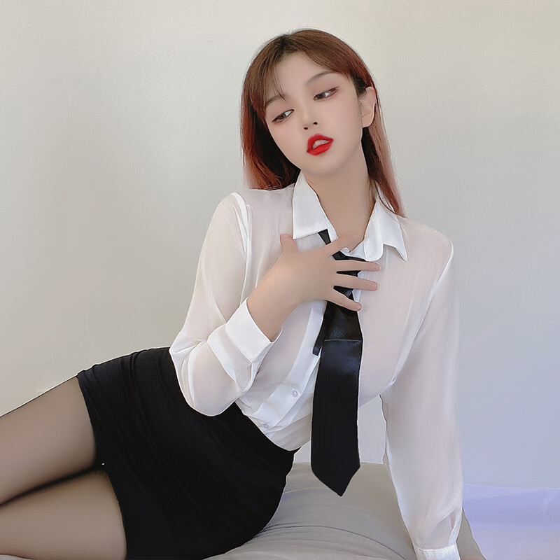 情绪内衣角色扮演老师ol制服职业衬衣短裙情趣性感衬衫紧身包臀秘书女