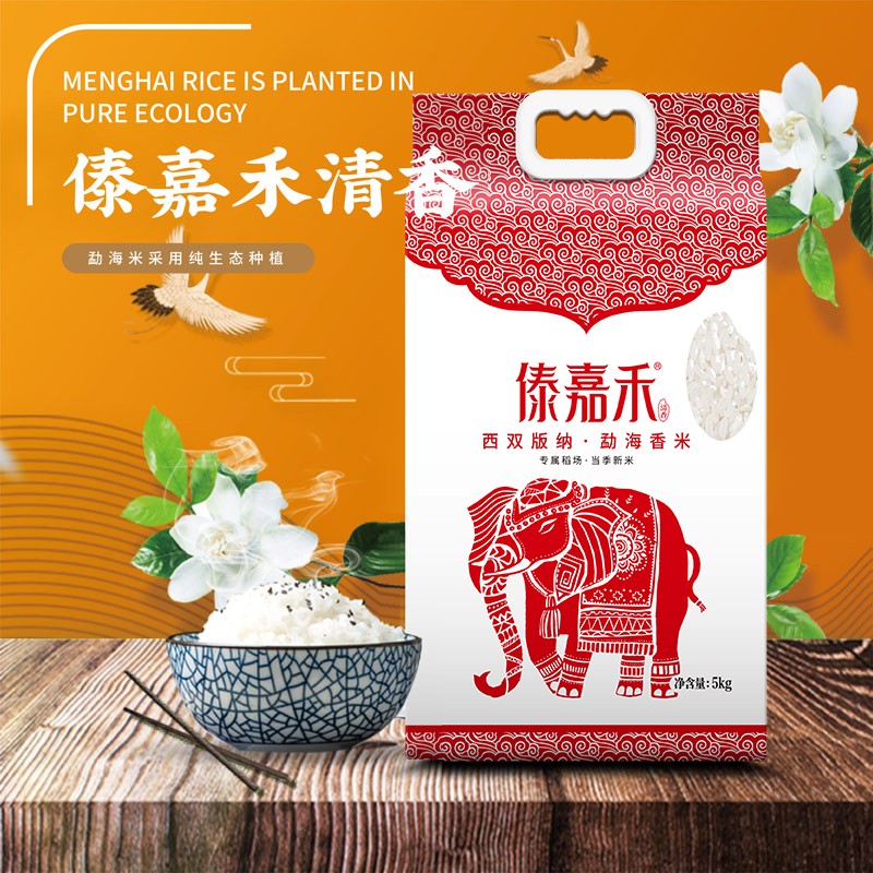 傣嘉禾 清香香米礼品装5kg 5kg傣嘉禾清香籼米