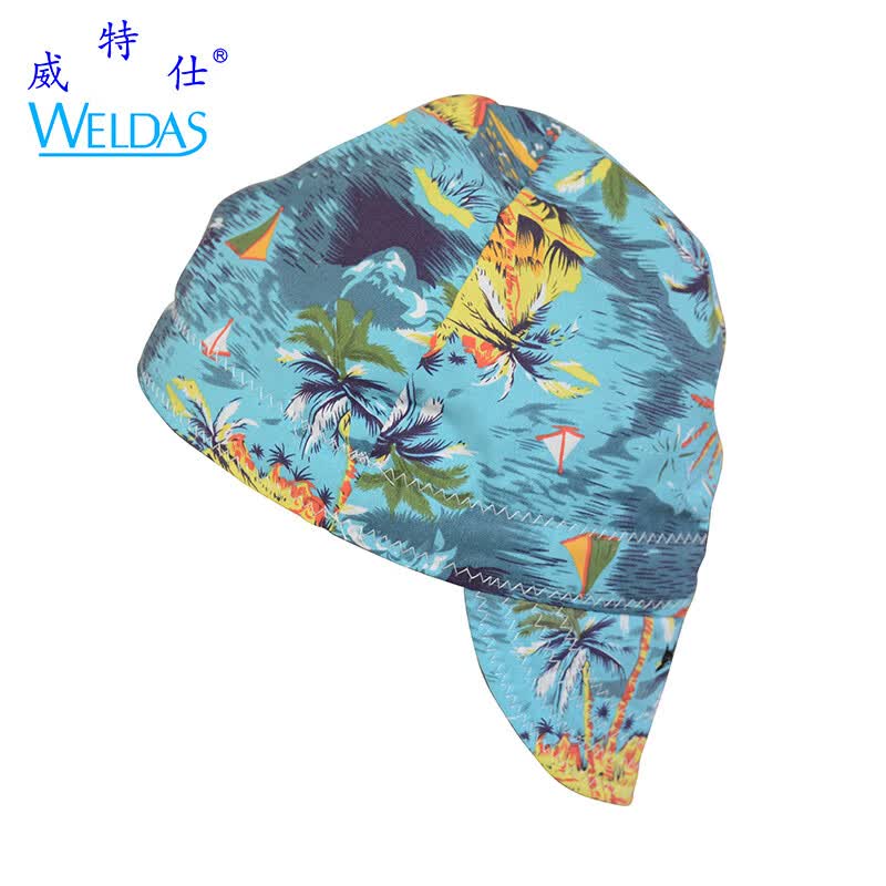 星舵勋狸粑火狐狸焊工防烫帽夏季透气吸汗海盗帽椰风魔术头巾焊工头套
