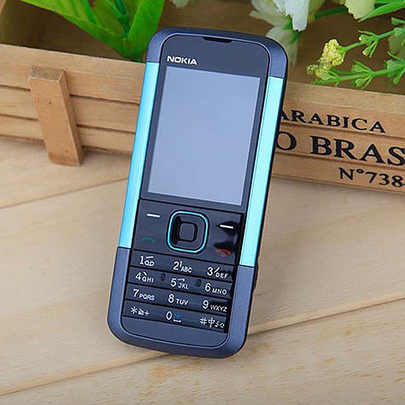 nokia/诺基亚5000移动直板按键学生老人备用备用小手机 蓝色【移动版
