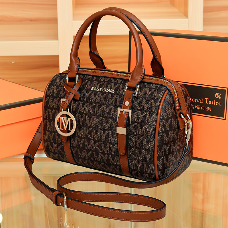 lvboyi新款波士顿包女单肩轻奢百搭高级休闲斜挎包2023手提女士枕头