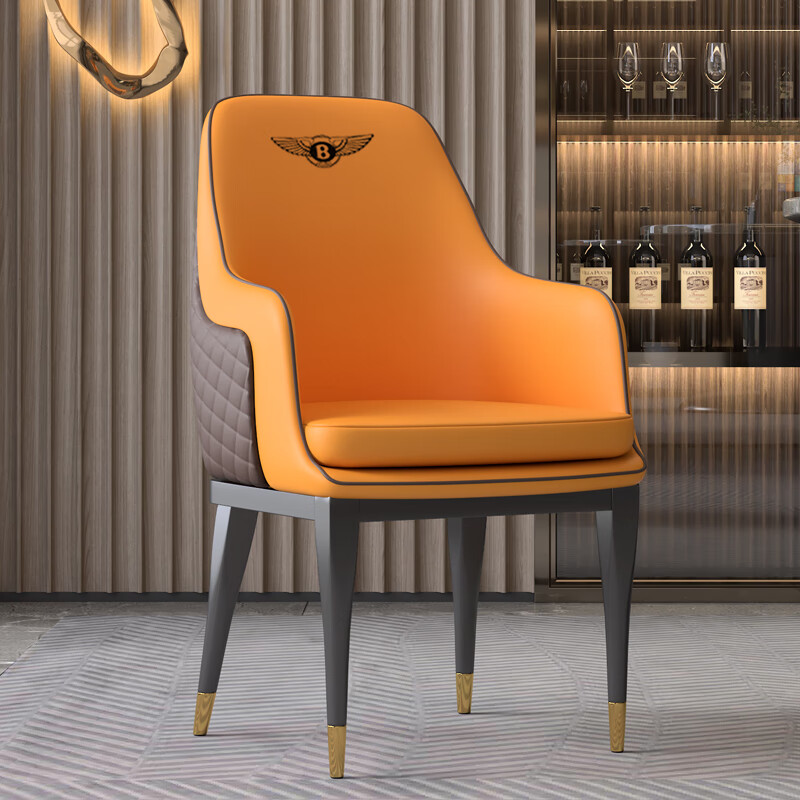 靠背椅子酒店阳台接待洽谈桌椅宾利椅 支持logo定制设计 当天看效果图