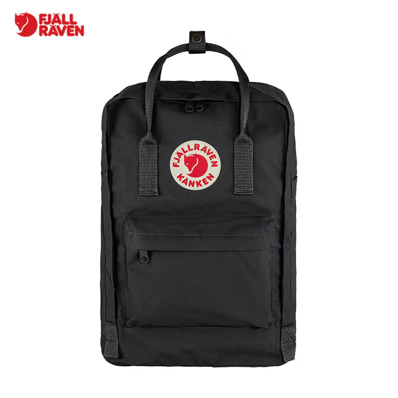 北极狐（FJALLRAVEN）双肩包女时尚休闲大容量男女背包书包 550黑色 18L