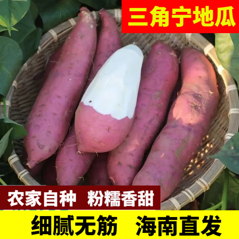 水果蔬菜(shui guo shu cai)海南三角宁地瓜 桥头农家粉山芋 白心富硒