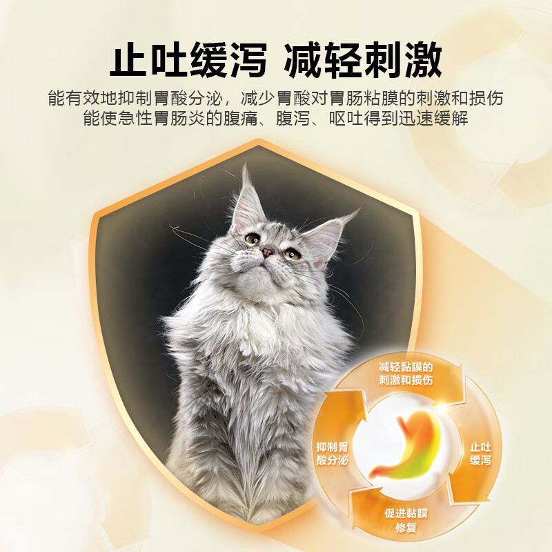 伊维奥克宠物止吐药西咪替丁猫咪呕吐狗狗吐黄水白沫犬猫胃溃疡抑制胃酸肠胃炎宠物肠胃药 西咪替丁片1盒