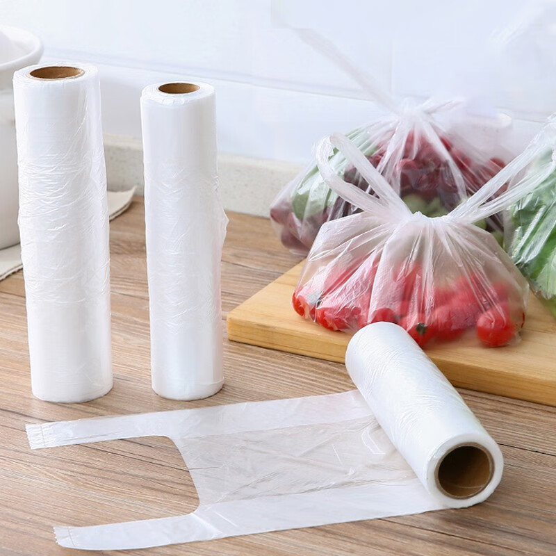 优加星 保鲜袋厨房超市购物袋点断式新鲜水果肉类蔬菜食材储存 厚实（30cm*20cm*410个）