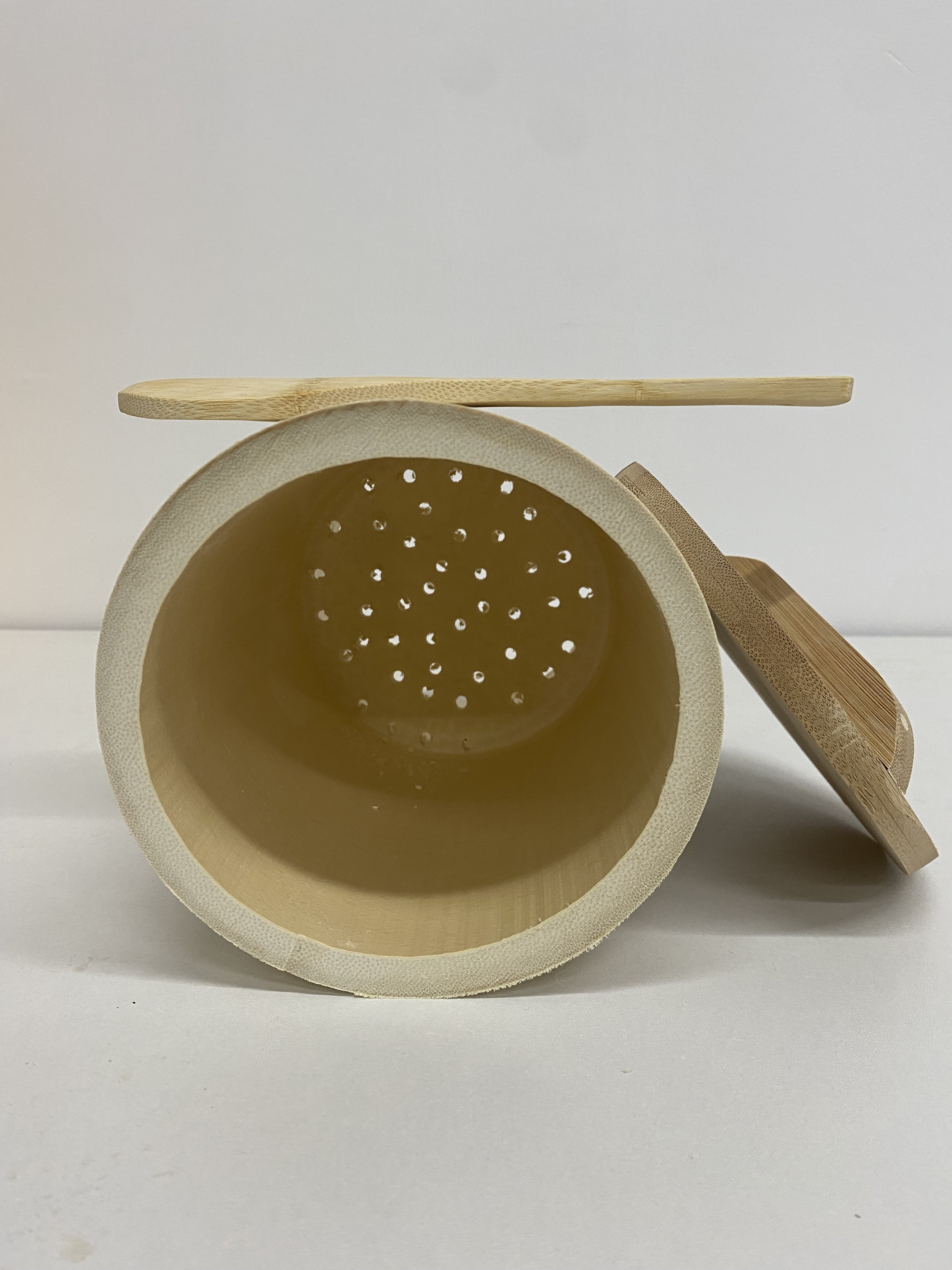 手工整竹竹筒饭蒸饭甑子家用蒸饭桶甑子全竹制作竹新鲜竹木饭蒸子 1个