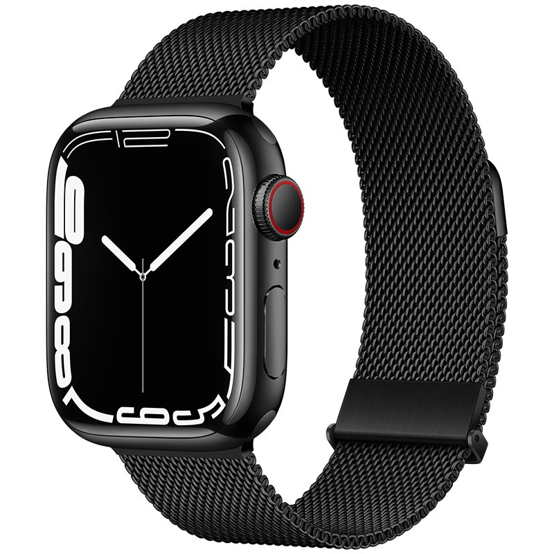 BHO适用苹果手表表带apple iwatch S8/ultra双磁吸米兰尼斯金属表带
