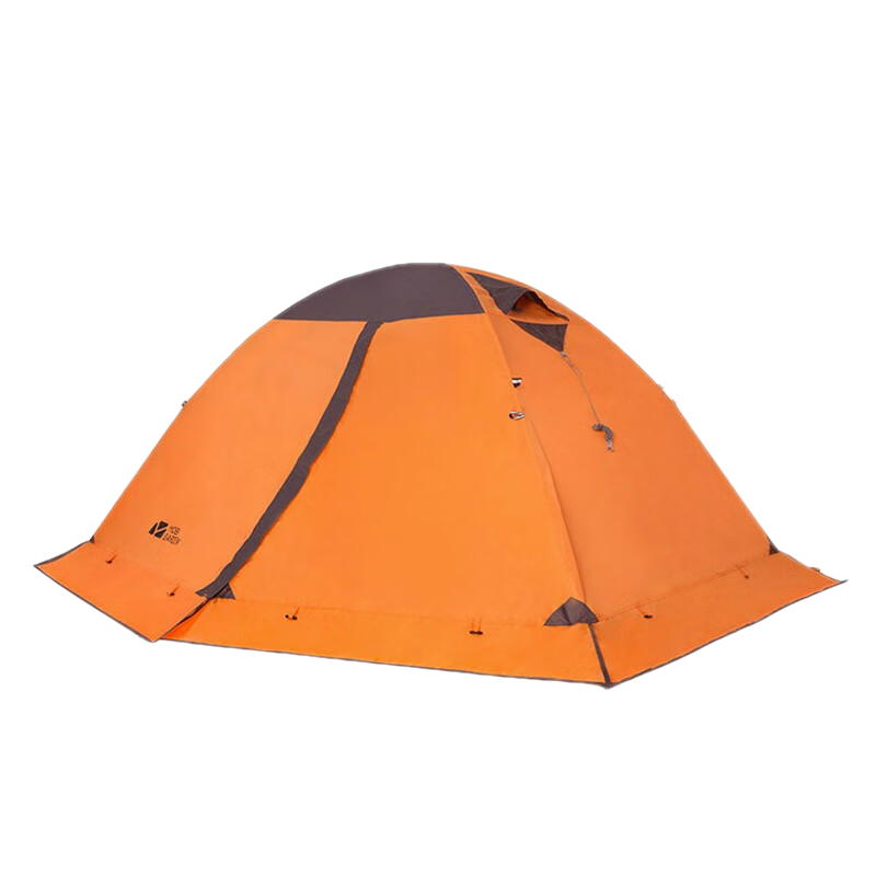 牧高笛冷山專業(yè)帳篷 戶外露營防風(fēng)防暴雨野營登山野外鋁桿雙層 三季帳篷 冷山2PLUS/紅灰色