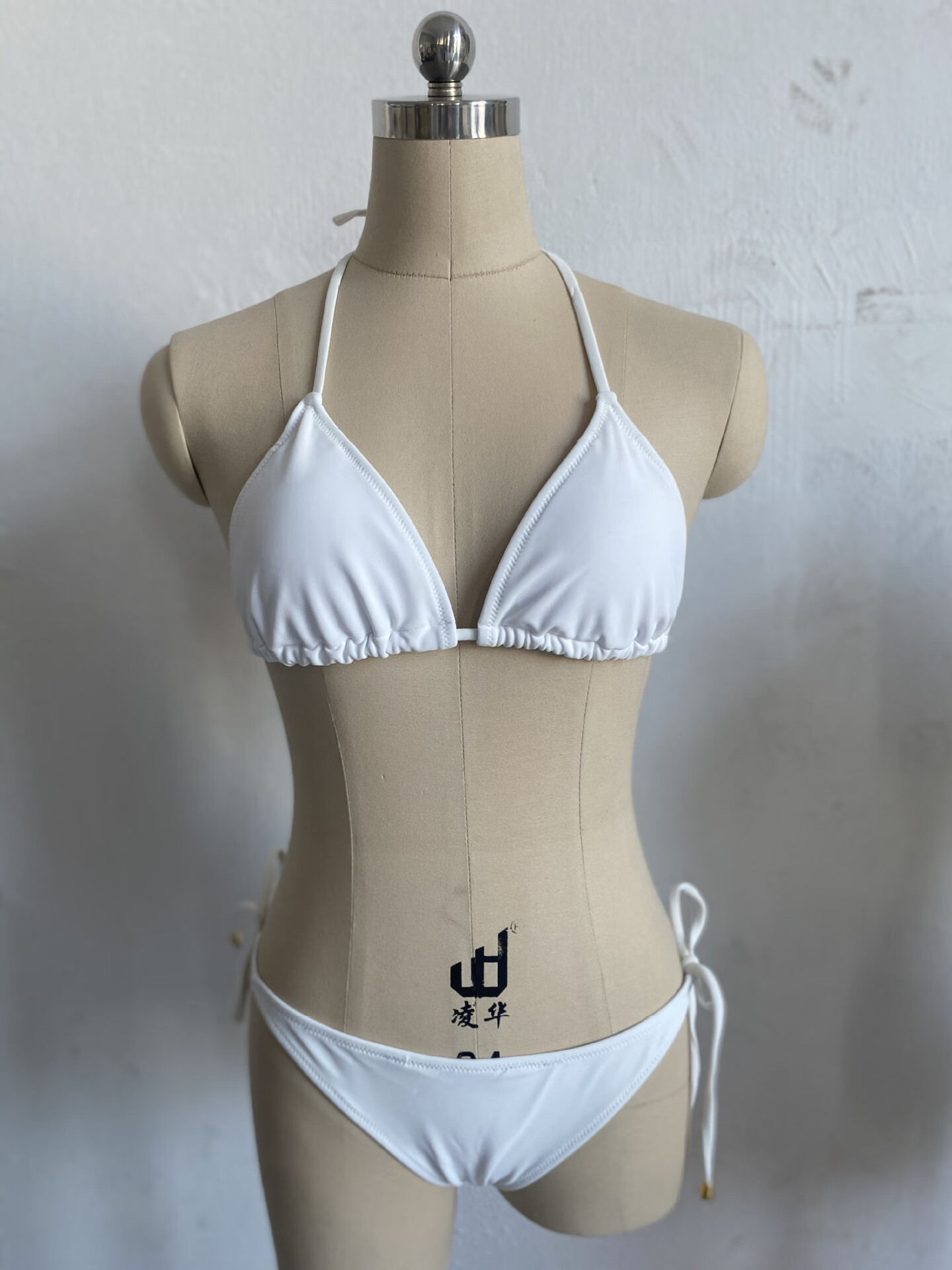 月桂兔日韩新款度假三角分体比基尼泳衣女欧美性感细肩带三点式系带