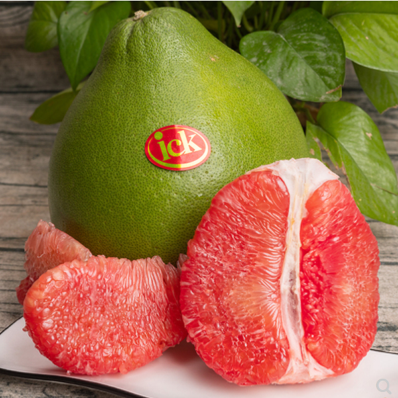 泰国红宝石金柚珍贵青皮红心柚子进口金柚新鲜热带水果 1颗  约1350克