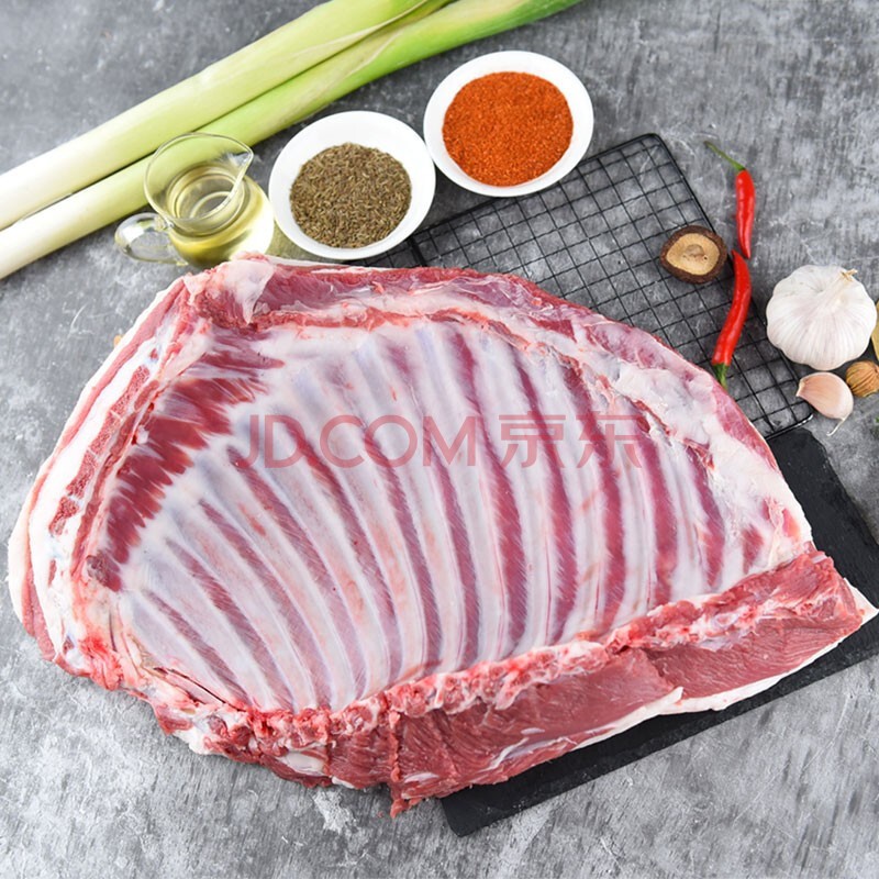 原切农家散养羔羊排新鲜净排肉羊肉烧烤食材清真羔羊净排 羔羊排 净排