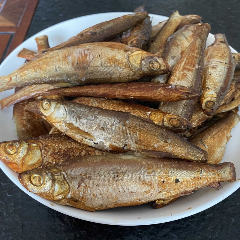 虎钢馋河北白洋淀特产农家熏鱼 熏水库小白鲢鱼 锅包鱼即食小鱼真空