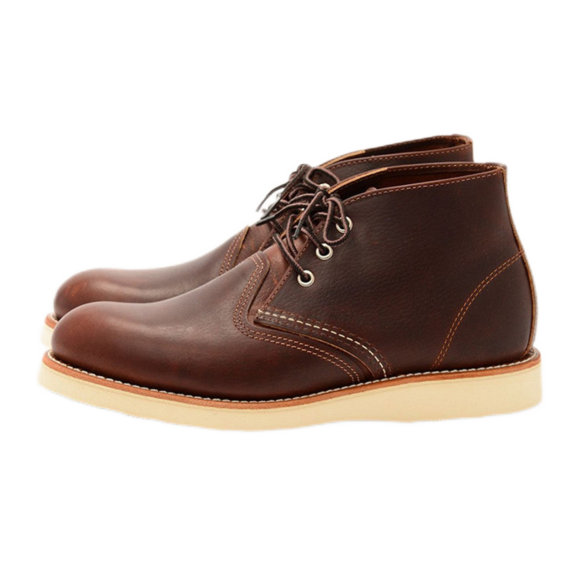 Red Wing紅翼（Red Wing）男靴 Heritage Work Chukka男子切爾西靴防滑耐 BRIAR 紅棕色 3141 41.5/US8.5