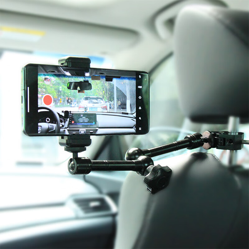 飞翱车载录像直播用手机支架汽车车内拍摄支架开车人称视角手机录像车