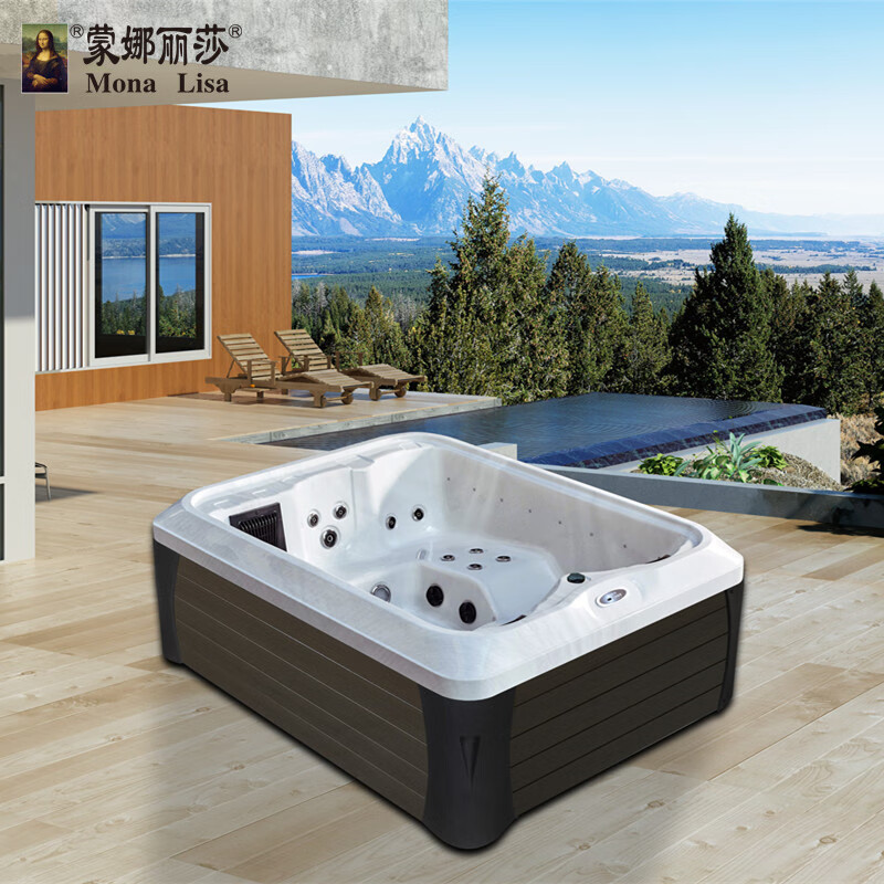 蒙娜丽莎卫浴 豪华户外双人家用独立/嵌入式水疗恒温泳池浴池 标准