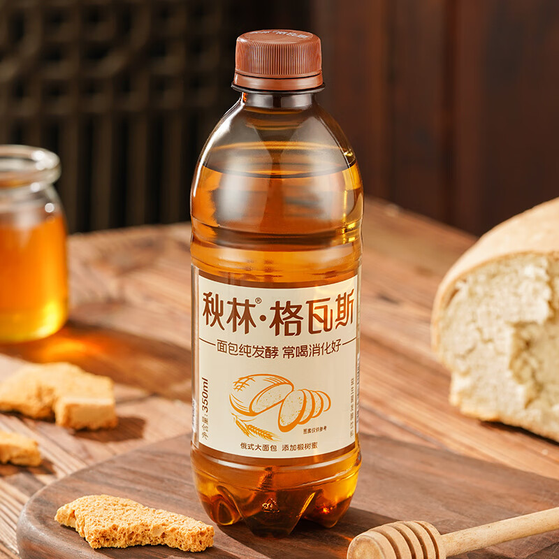 再降价、PLUS会员：秋林 格瓦斯 蜂蜜格瓦斯 350ml*12瓶
