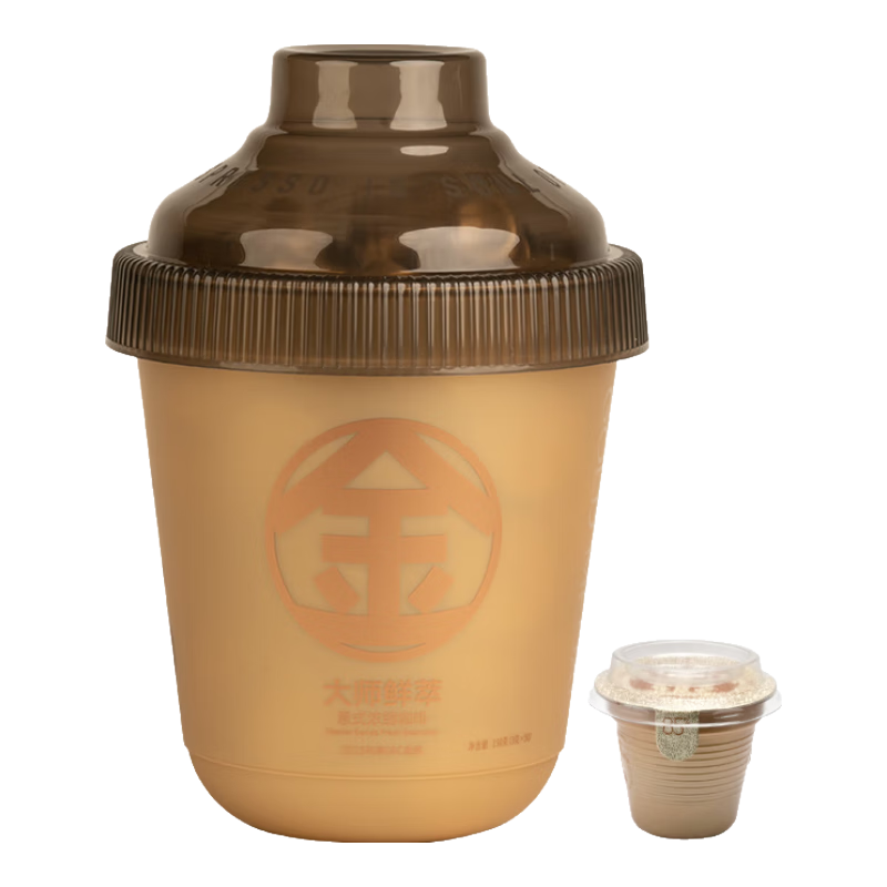 连咖啡抱抱桶鲜萃意式美式拿铁浓缩冻干速溶黑咖啡 年货礼盒金奖3g*50颗