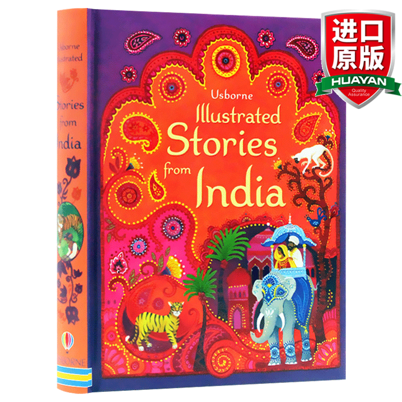 英文原版 印度插画故事 usborne illustrated stories from india 全