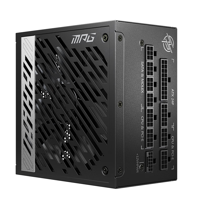 MSI΢�� �850W����ȫģ����Ե�ԴATX3.1/ԭ��16PIN/ʮ�걣��/ȫ��ϵ����/����5080�Կ�MPG A850G