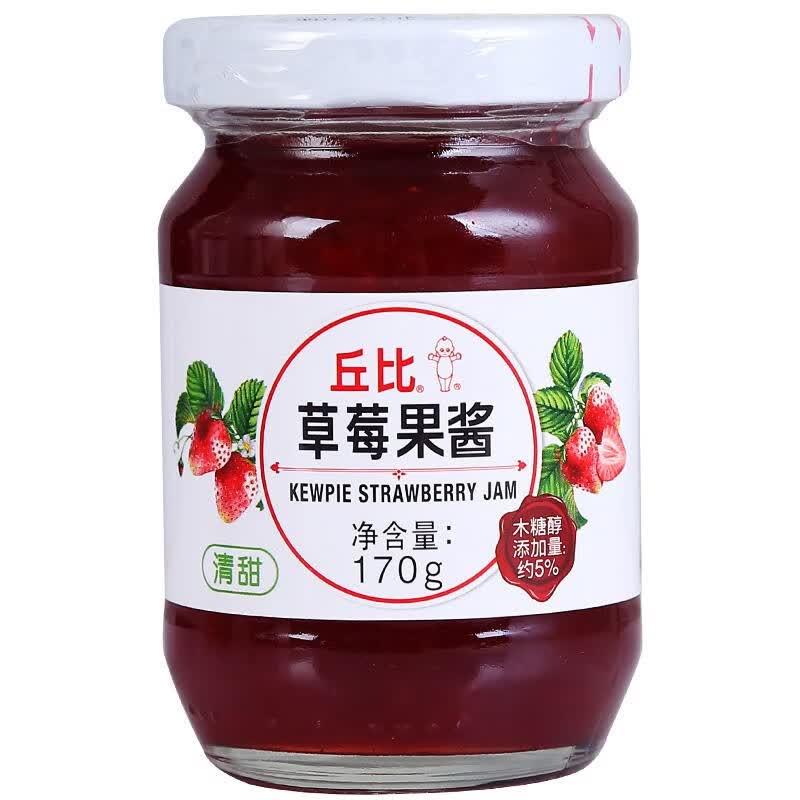 丘比（KEWPIE） 果酱早餐面包涂抹酱冲饮果肉酱蛋糕烘焙酸奶奶茶 草莓酱170g