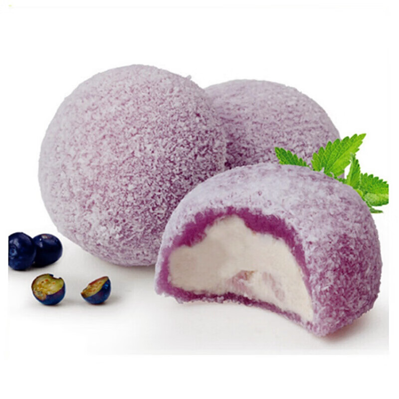 30个大福雪媚娘糯米糍团子日式抹茶甜品椰蓉麻薯点心酸奶蓝莓糕点