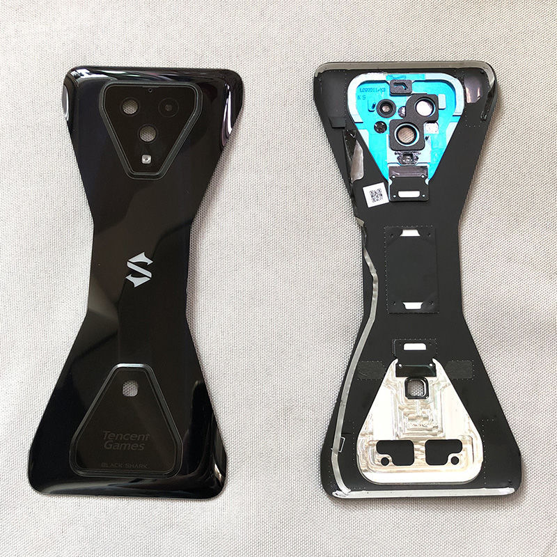 小米黑鲨3s 3pro 3后盖带摄像头镜片 手机后壳玻璃 黑鲨3后盖铠甲灰