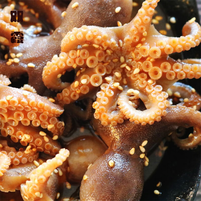 滋滋铺子网红爆头八爪鱼熟食罐头麻辣小海鲜香辣大长腿迷你即食章w 买