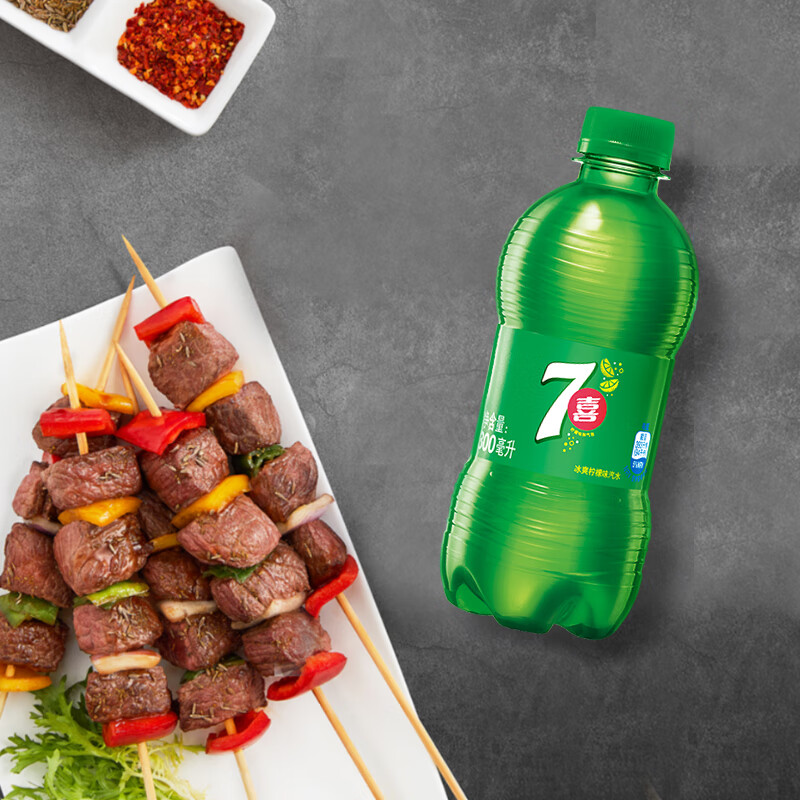 7喜 七喜7up 柠檬味 汽水碳酸饮料 300ml*12瓶 (新老包装随机发货)