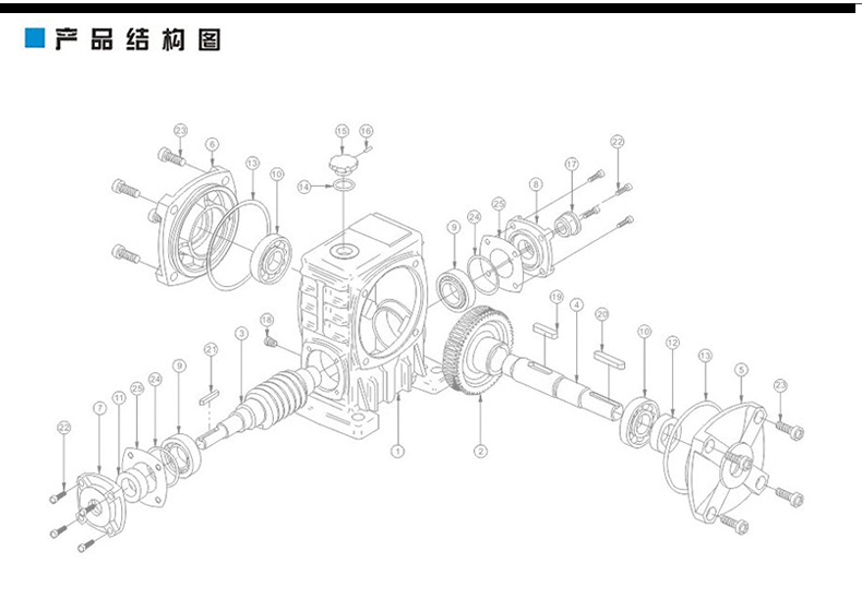 wpda wpds wpdo wpdx涡轮蜗轮蜗杆减速机带电机小型变速箱齿轮箱 50型