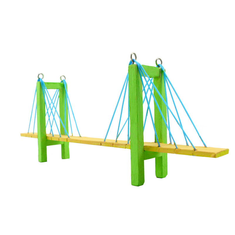 桥梁模型 新款2021制作diy桥梁模型中小学生木制品玩具教具斜拉桥材料