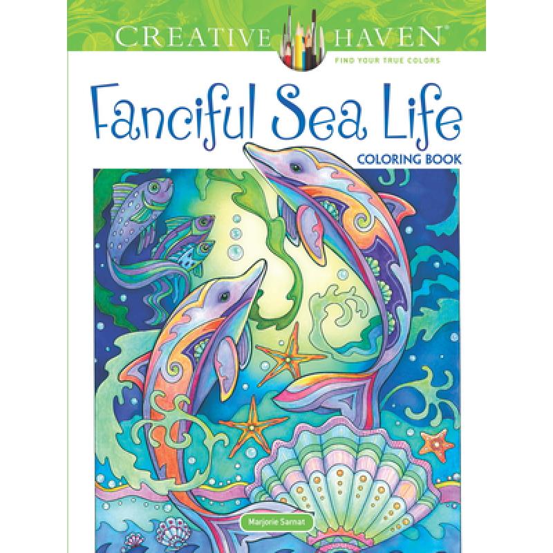 预订 Creative Haven Fanciful Sea Life Coloring Book