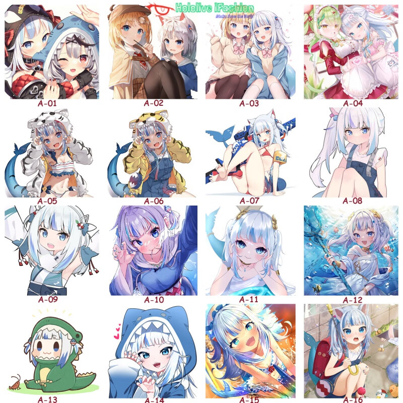 噶呜古拉抱枕 hololive en vtuber 噶呜·古拉 gawr gura 动漫周边