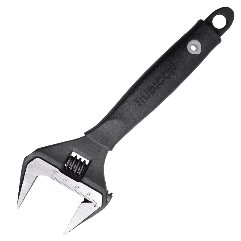 羅賓漢（RUBICON）進(jìn)口活動扳手大開口活絡(luò)扳手鉻釩鋼開口可調(diào)活口扳子塑膠防滑手柄 RBV-008 8英寸200mm