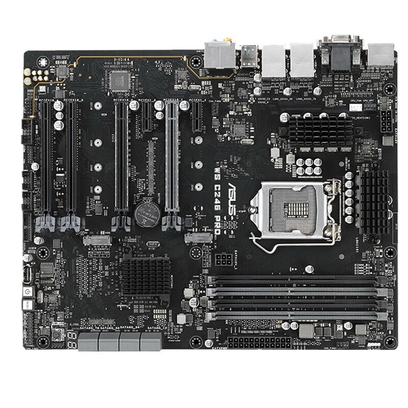 华硕(asus) ws c246 pro 主板 台式机主板 支持志强服务器酷睿处理器