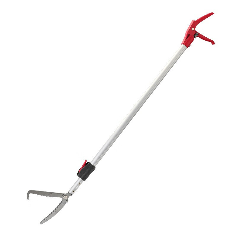 法奇仕养蛇专用可伸缩夹防蛇工具抓泥鳅黄鳝钳子铝合金杆赶海防脱钩