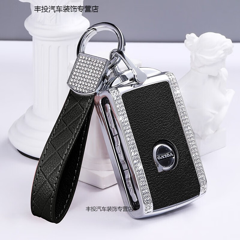 适用于沃尔沃汽车钥匙套xc60s90s60女xc90扣v40包v90壳s60l真皮xc40