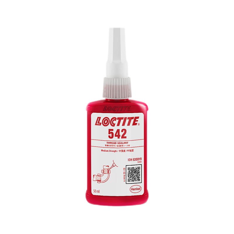 樂泰/loctite 542 管螺紋密封強(qiáng)力膠 DVGW認(rèn)可拆卸代替生料帶中細(xì)尺寸金屬螺紋密封膠水棕色 50ml1支裝