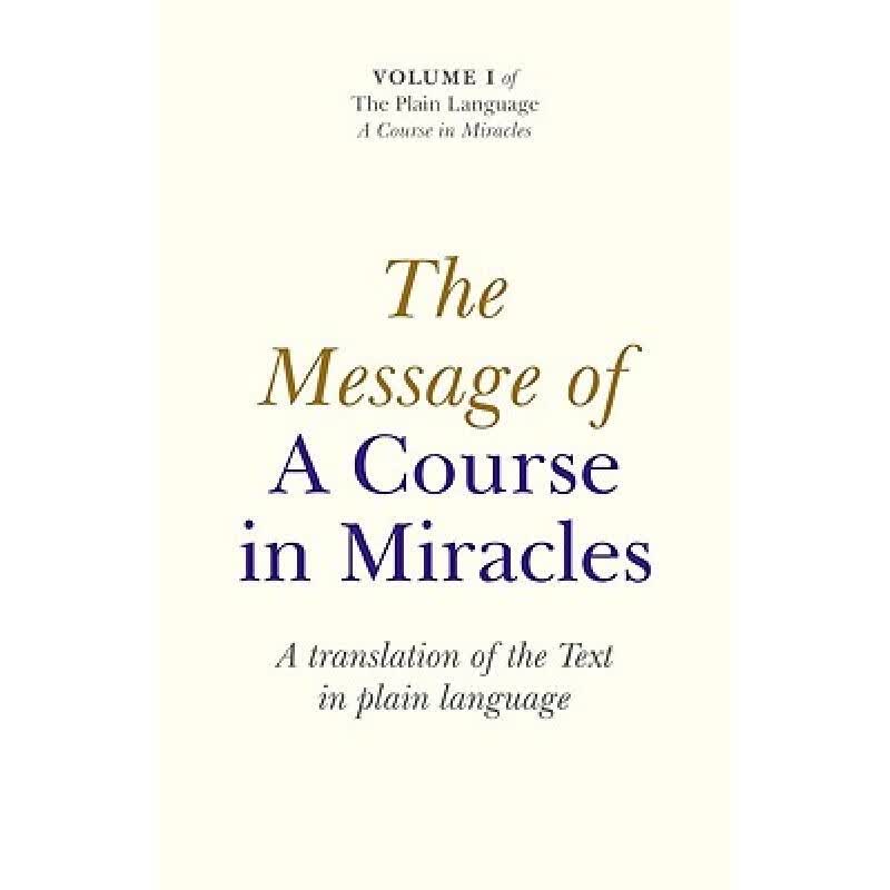 预订 Message of A Course In Miracles, The - A tra...