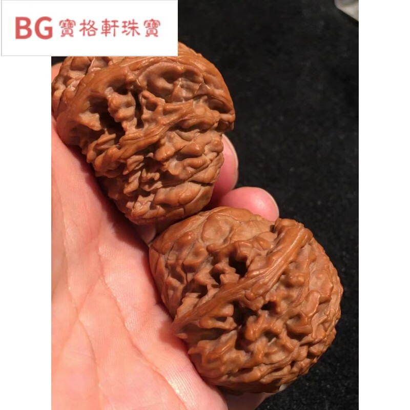 展缘  文玩核桃眼镜蛇头鹰嘴把玩手玩带毒瘤收藏级异形核桃麒麟纹麻