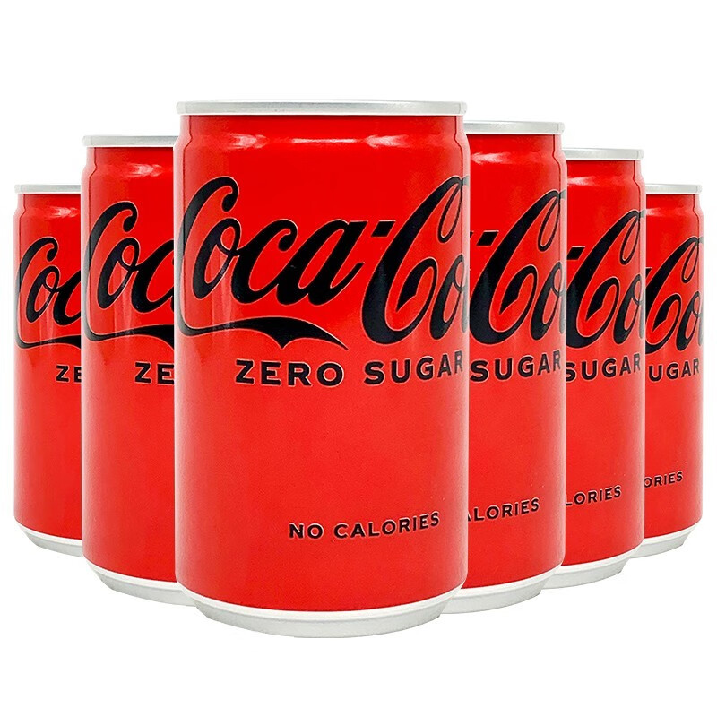 可口可乐 【6罐装】日本进口可乐 零度可口可乐迷你罐网红颜值碳酸