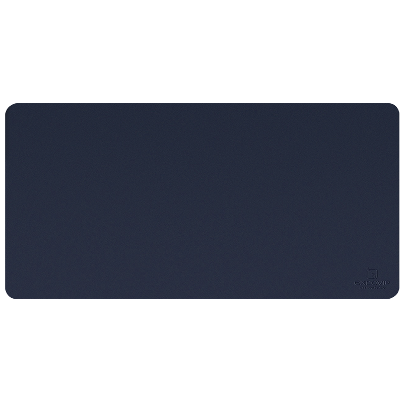 EXCO 宜适酷 防水皮质鼠标垫超大号办公桌垫  加大号双面游戏垫 魅力蓝  BAS1801-02
